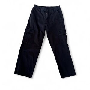 Dickies Black Cargo Pants with Side Utility Pockets